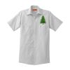 Short Sleeve Striped Industrial Work Shirt Thumbnail
